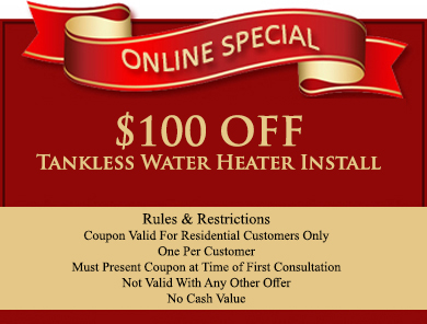 tankless water heater installation